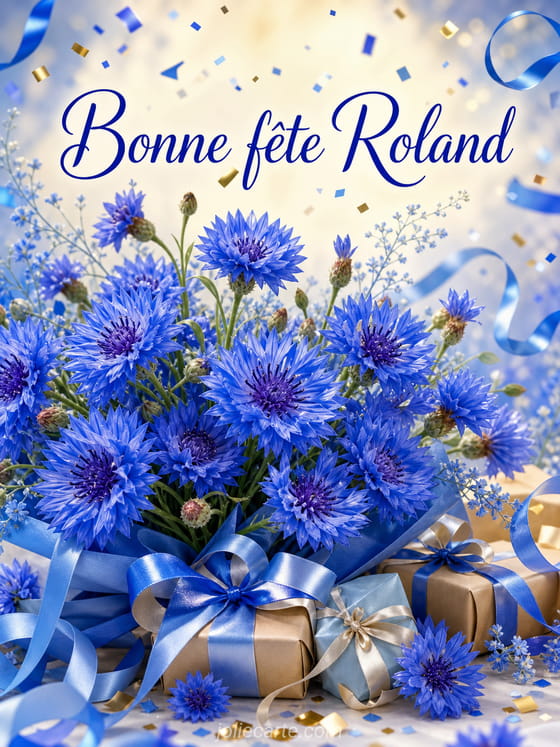 Carte bonne fête Roland