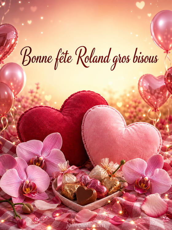 Carte bonne fête Roland