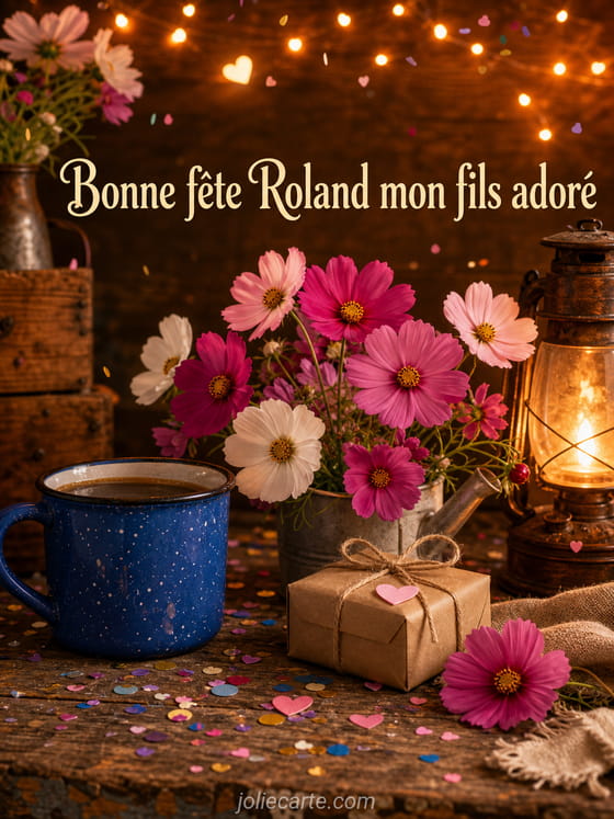 Carte bonne fête Roland