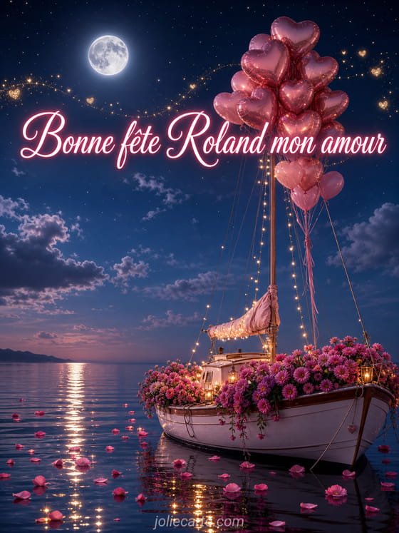 Carte bonne fête Roland