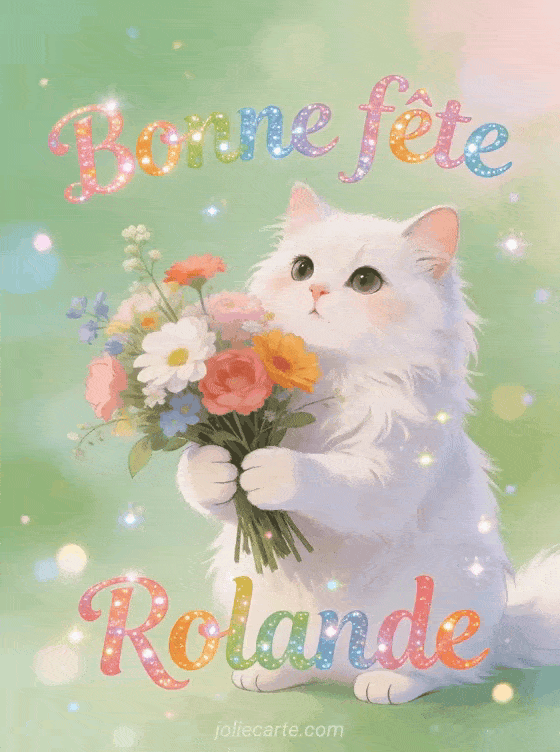 Bonne fête Rolande - Rolande gif bonne fete
