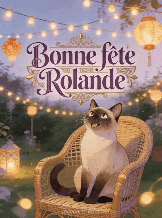 Bonne fête Rolande - Fetes rolande