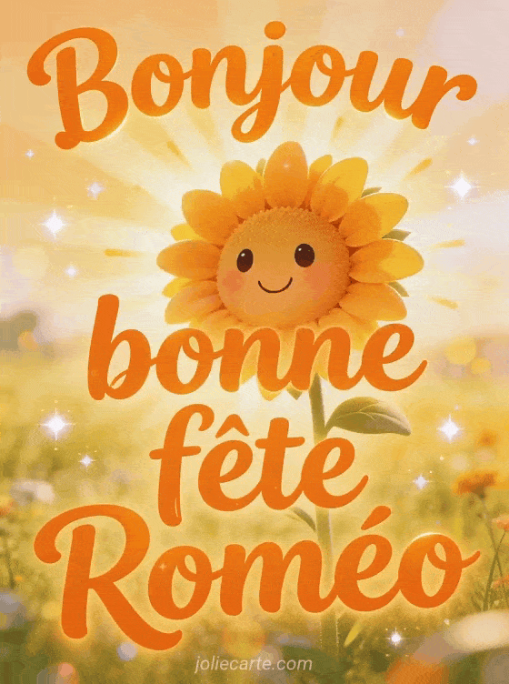 Bonne fête Romeo - Romeo image de bonne fete gratuite