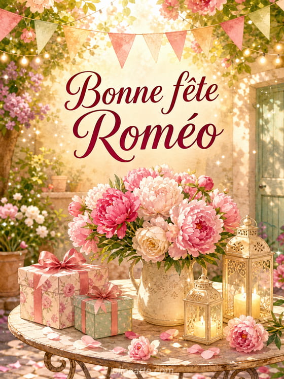 Carte bonne fête Roméo