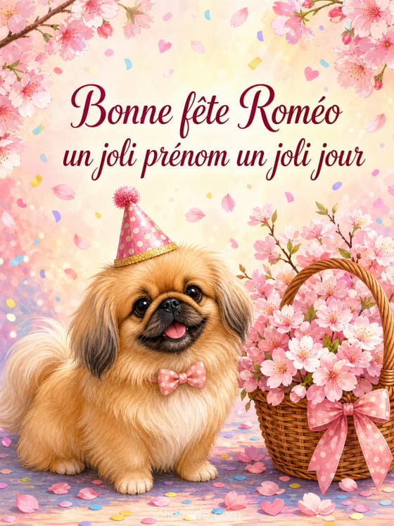 Carte bonne fête Roméo