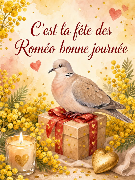 Carte bonne fête Roméo