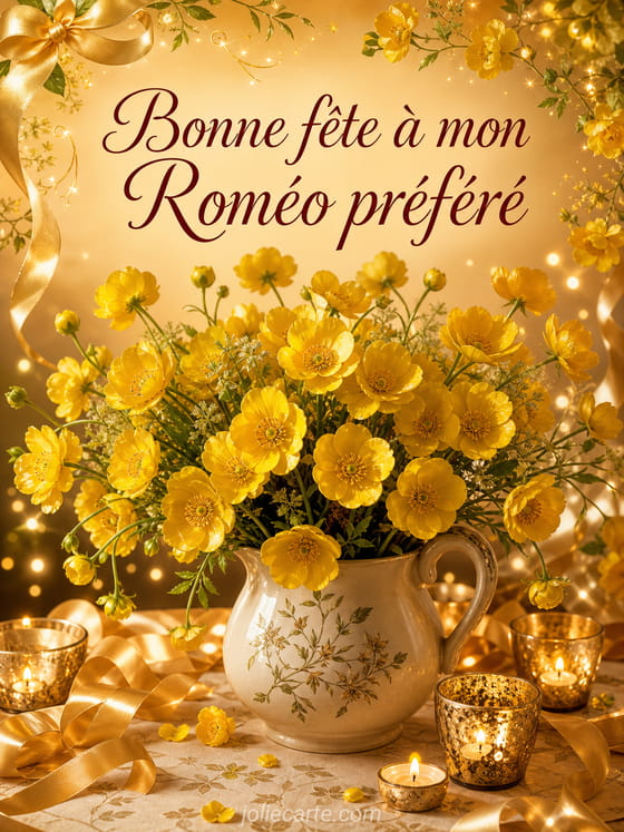 Carte bonne fête Roméo