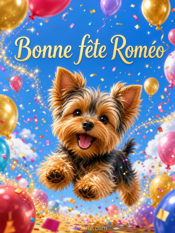 Carte bonne fête Roméo