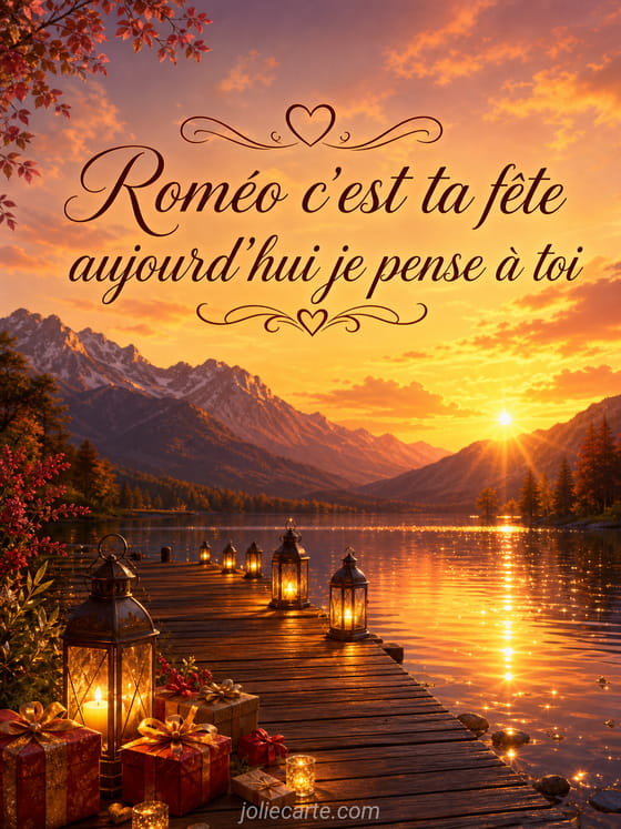 Carte bonne fête Roméo