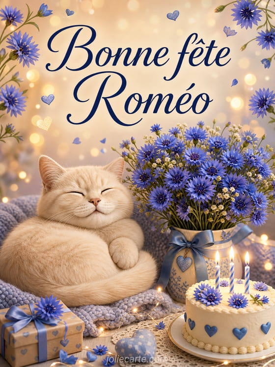 Carte bonne fête Roméo