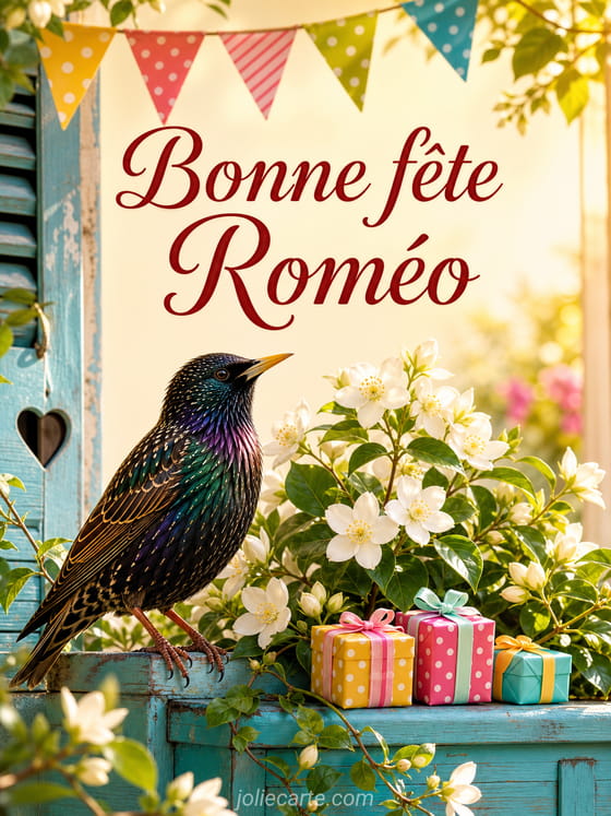 Carte bonne fête Roméo