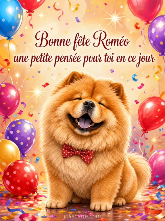Carte bonne fête Roméo