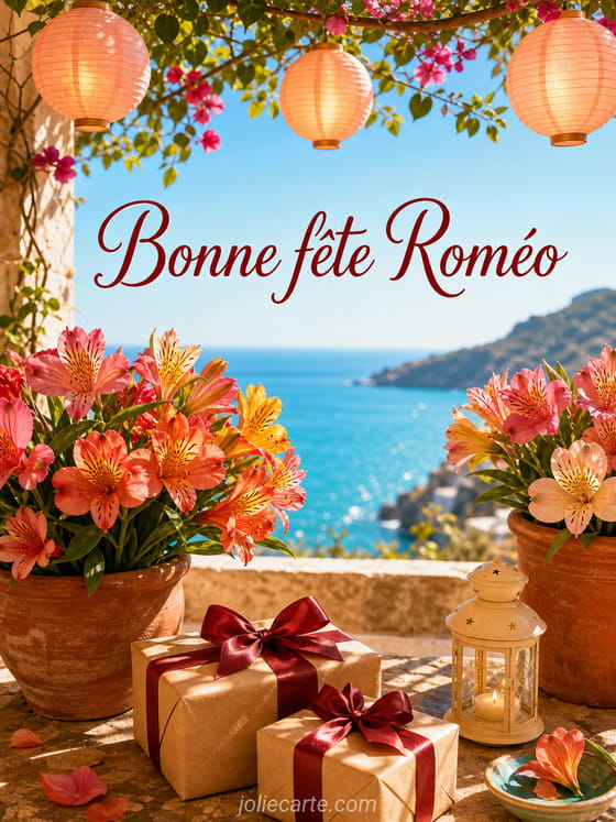 Carte bonne fête Roméo
