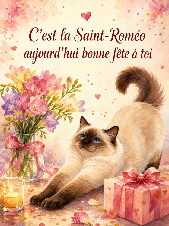 Carte bonne fête Roméo
