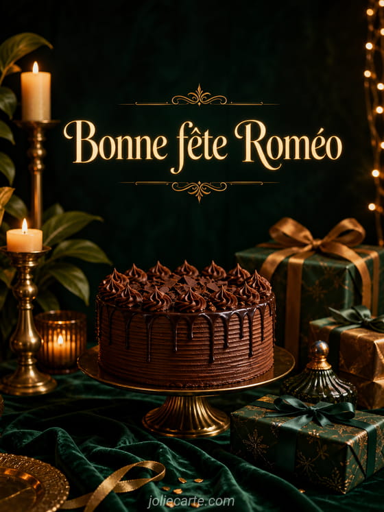 Carte bonne fête Roméo