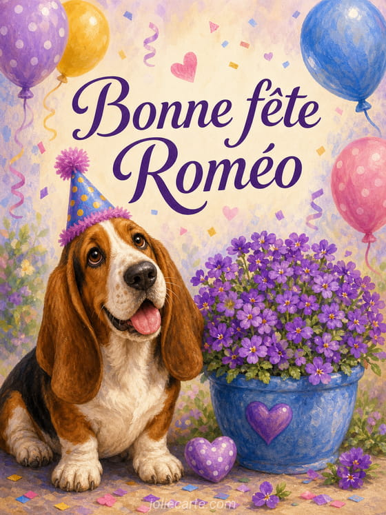 Carte bonne fête Roméo