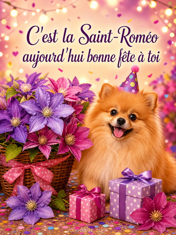 Carte bonne fête Roméo