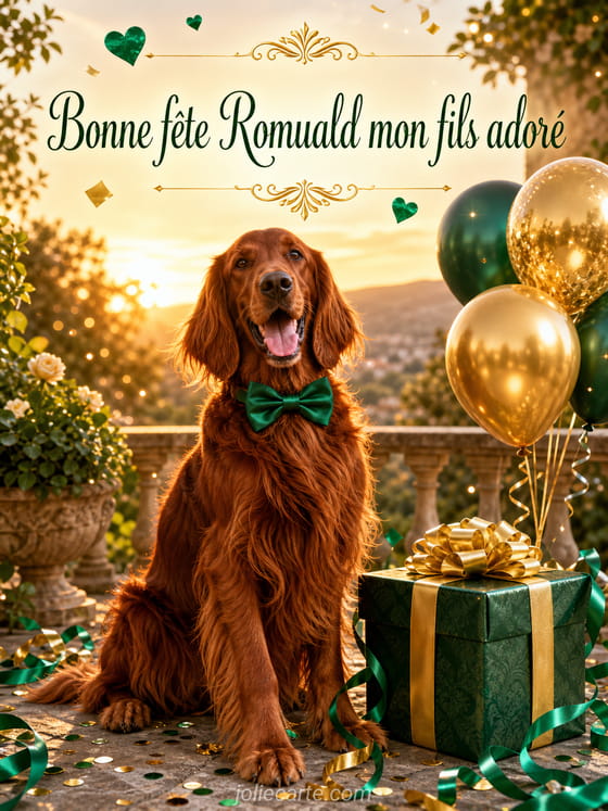 Carte bonne fĂȘte Romuald