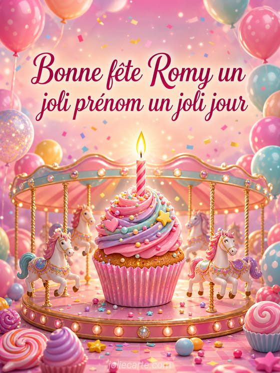 Carte bonne fête Romy