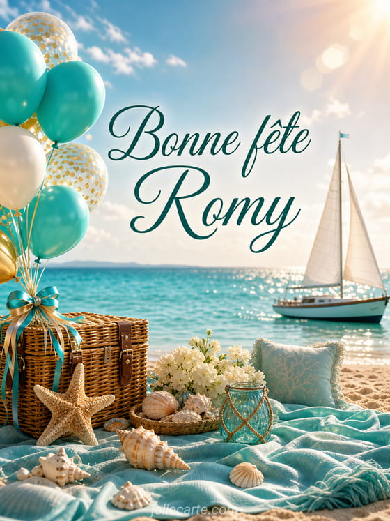 Carte bonne fête Romy