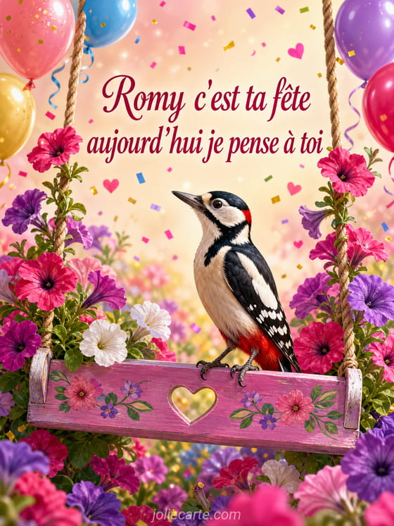Carte bonne fête Romy