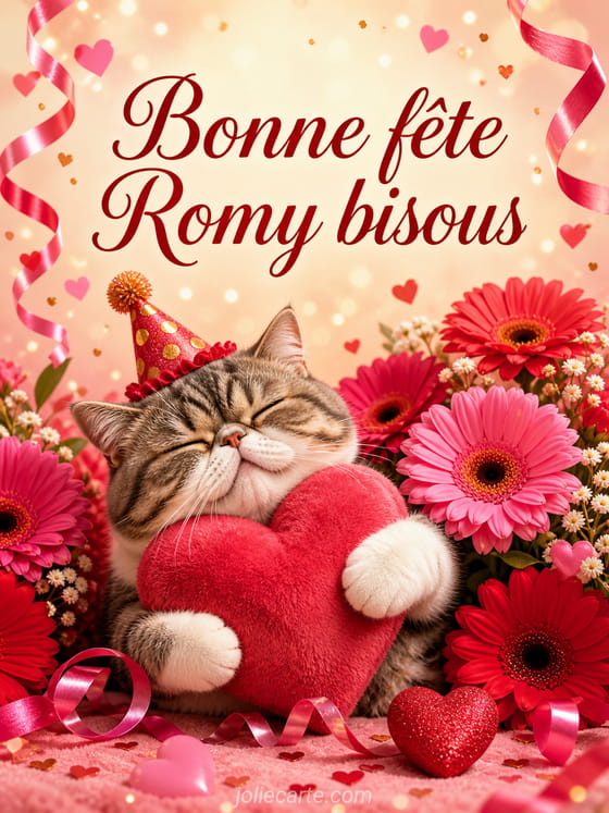 Carte bonne fête Romy