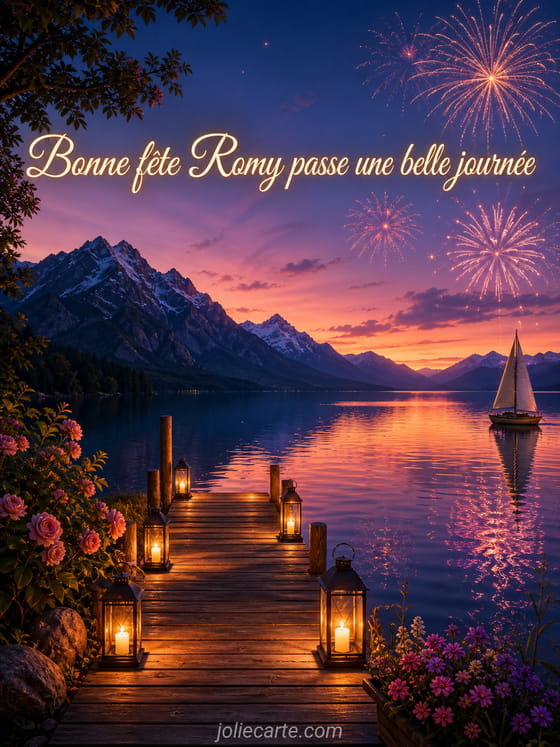 Carte bonne fête Romy