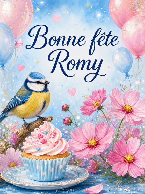 Carte bonne fête Romy