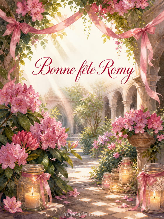 Carte bonne fête Romy