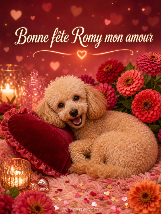 Carte bonne fête Romy