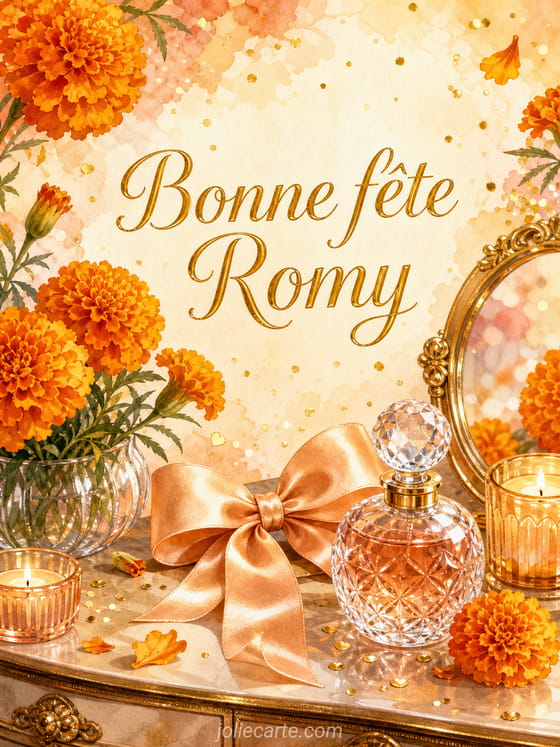 Carte bonne fête Romy