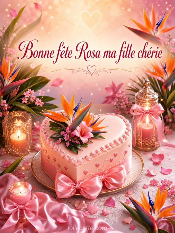 Carte bonne fĂȘte Rosa