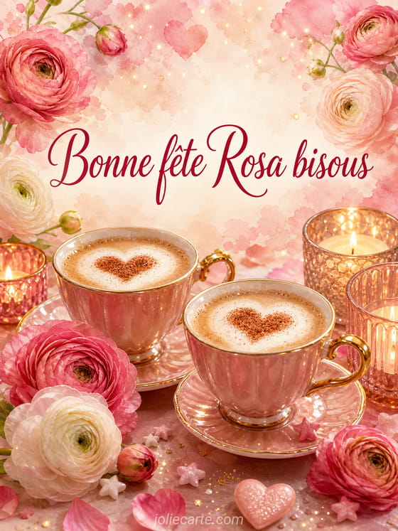 Carte bonne fĂȘte Rosa