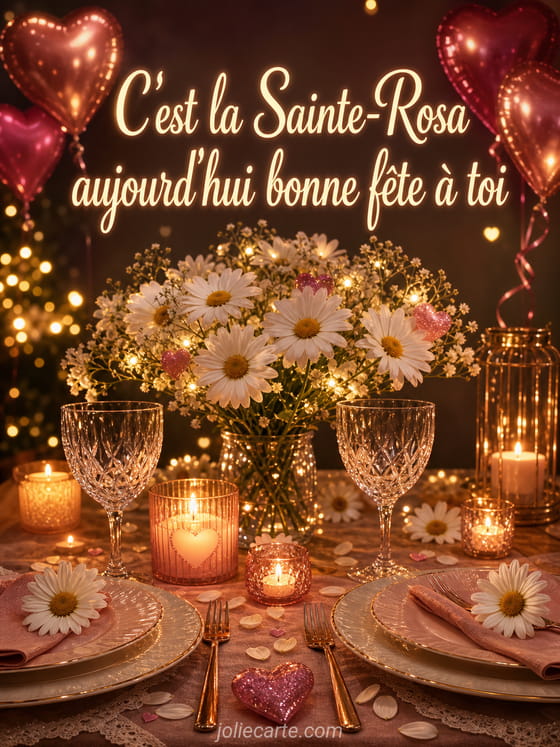 Carte bonne fĂȘte Rosa