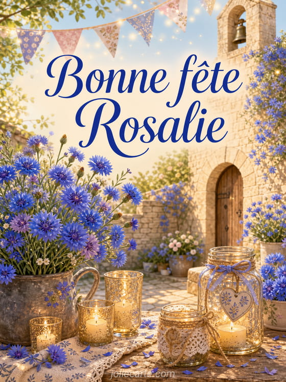 Carte bonne fête Rosalie