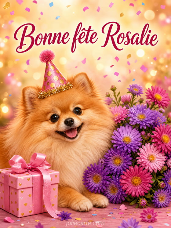 Carte bonne fête Rosalie