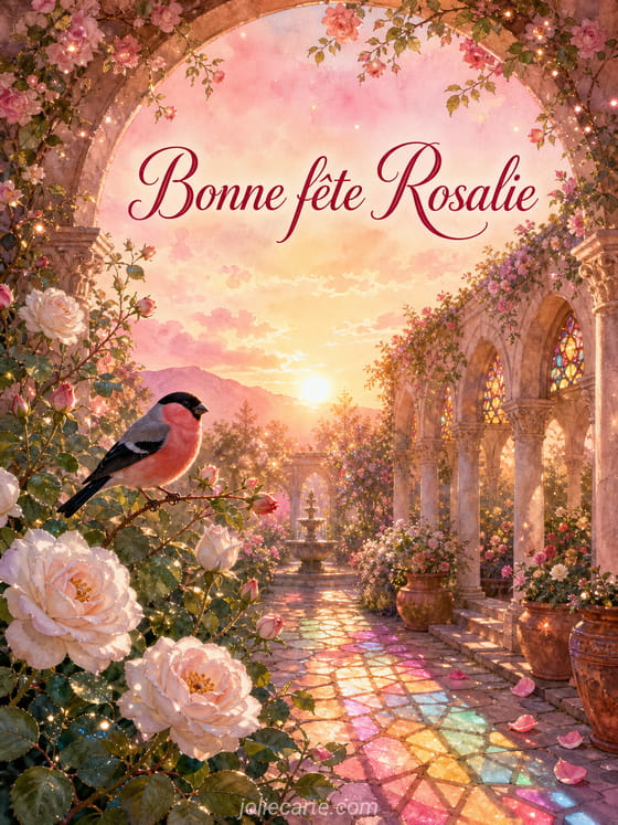 Carte bonne fête Rosalie