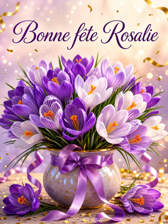 Carte bonne fête Rosalie
