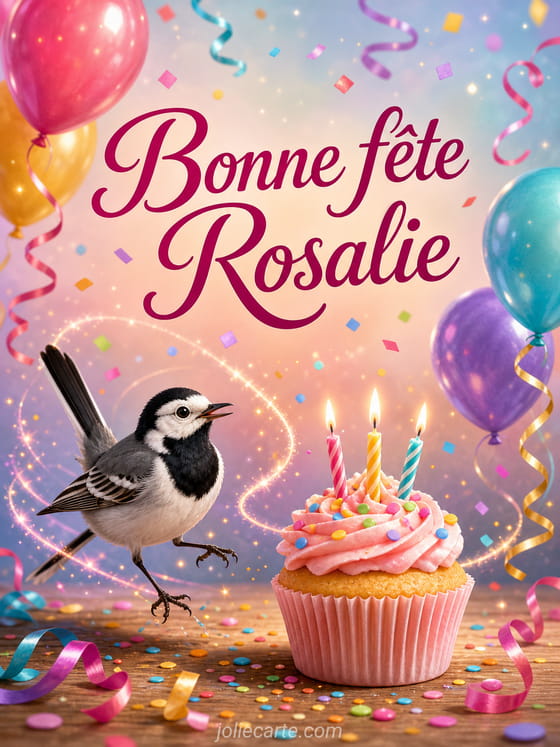Carte bonne fête Rosalie