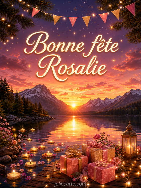 Carte bonne fête Rosalie