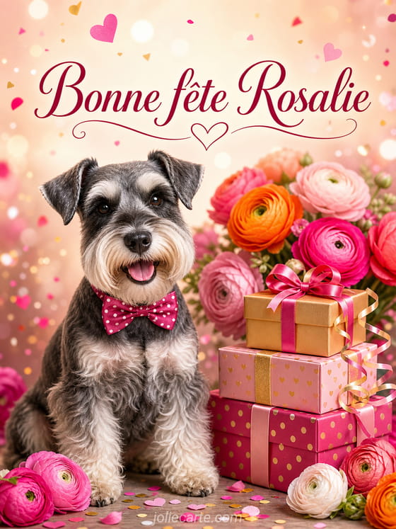 Carte bonne fête Rosalie