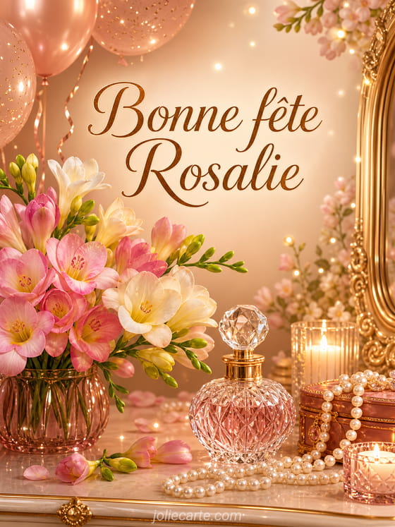 Carte bonne fête Rosalie