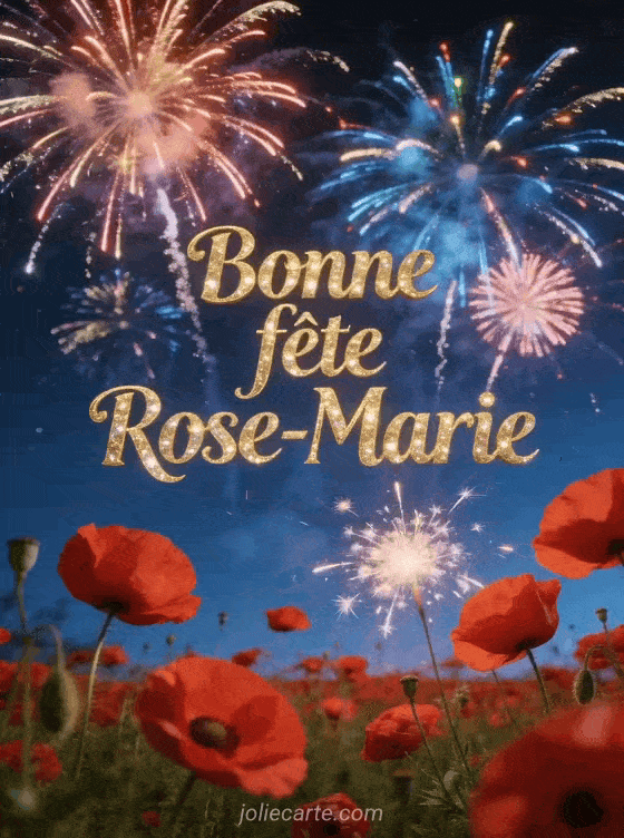 Bonne fête Rose-marie - Bonne fete rose marie gratuit