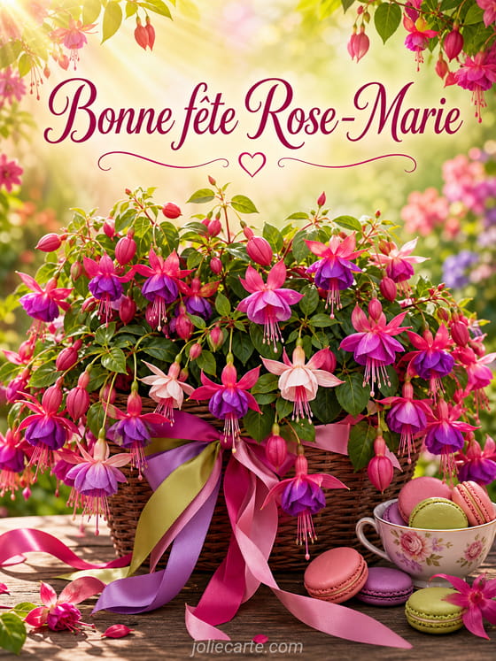 Carte bonne fĂȘte Rose-Marie