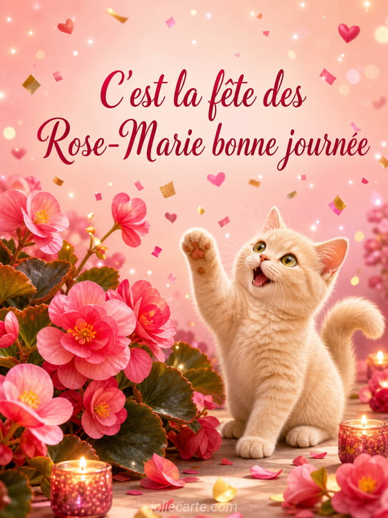 Carte bonne fĂȘte Rose-Marie