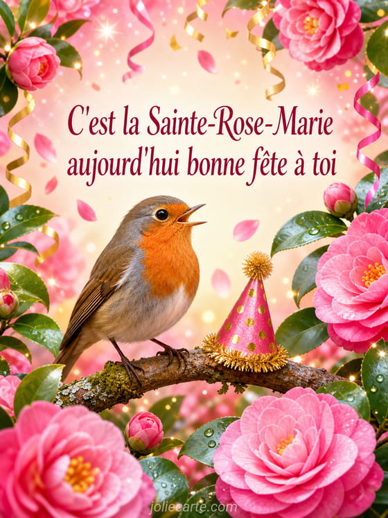 Carte bonne fĂȘte Rose-Marie