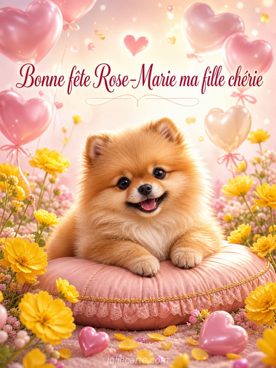 Carte bonne fĂȘte Rose-Marie