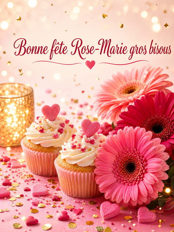 Carte bonne fĂȘte Rose-Marie