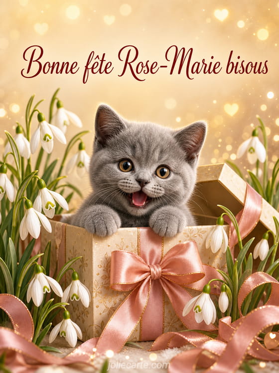Carte bonne fĂȘte Rose-Marie