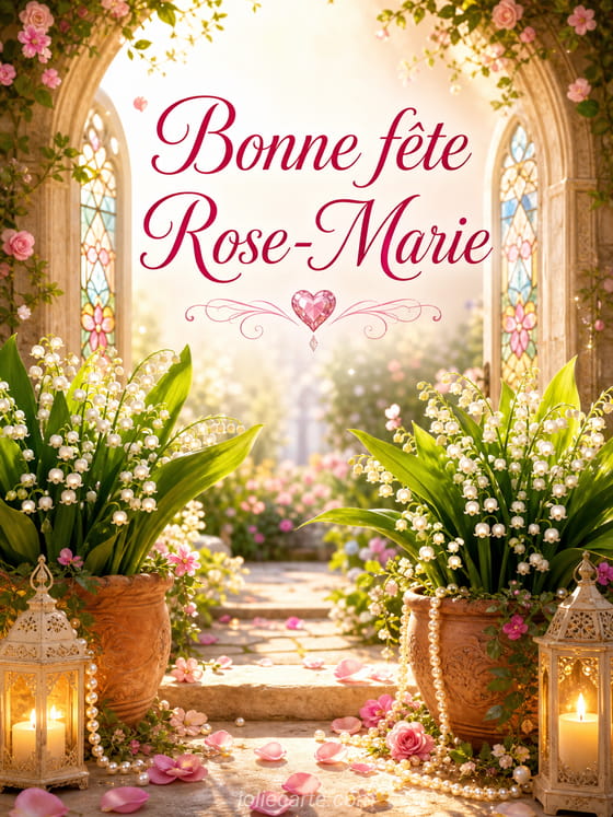 Carte bonne fĂȘte Rose-Marie